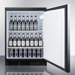 Summit 24" Wide Built-in Pub cellar - FF7LBLKBIPUBSS - The Home Selection