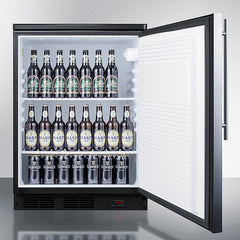 Summit 24" Wide Built-in Pub cellar - FF7LBLKBIPUBSS - The Home Selection