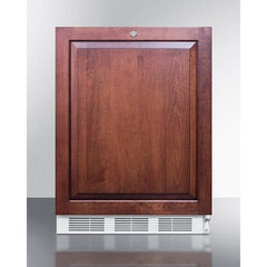 Summit 24" Wide Built-In Refrigerator-Freezer, ADA Compliant with 5.1 cu. ft. Capacity, 2 Wire Shelves, Right Hinge with Reversible Doors, with Door Lock, Crisper Drawer, Cycle Defrost, Adjustable Shelves, CFC Free - CT66LWBI - The Home Selection