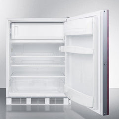 Summit 24" Wide Built-In Refrigerator-Freezer, ADA Compliant with 5.1 cu. ft. Capacity, 2 Wire Shelves, Right Hinge with Reversible Doors, with Door Lock, Crisper Drawer, Cycle Defrost, Adjustable Shelves, CFC Free - CT66LWBI - The Home Selection