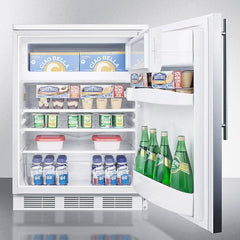 Summit 24" Wide Built-In Refrigerator-Freezer - CT66LWBISSH - The Home Selection