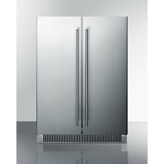 Summit 24" Wide Built-In Wine/Beverage Center with 5.1 cu. ft. Capacity Lock, 9 Shelves - CL64FDSS - The Home Selection