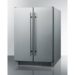 Summit 24" Wide Built-In Wine/Beverage Center with 5.1 cu. ft. Capacity Lock, 9 Shelves - CL64FDSS - The Home Selection