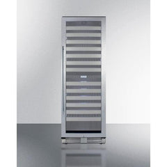 Summit 24" Wide Dual-Zone Wine Cellar with 163 Bottle Capacity, With Lock, 13 Extension Wine Racks, Digital Control, LED Light, Compressor Cooling, ETL Approved, CFC Free, High/Low Temperature Alarm, Double Pane Tempered Glass Door - SWCP2163 - The Home Selection