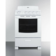 Summit 24" Wide Electric Coil Range - RE2411W - The Home Selection