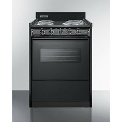 Summit 24" Wide Electric Coil Range - TEM610CW - The Home Selection