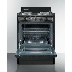 Summit 24" Wide Electric Coil Range - TEM610CW - The Home Selection