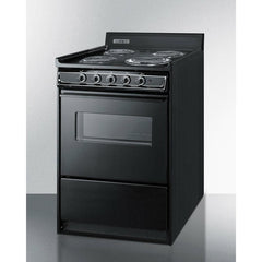 Summit 24" Wide Electric Coil Range - TEM610CW - The Home Selection