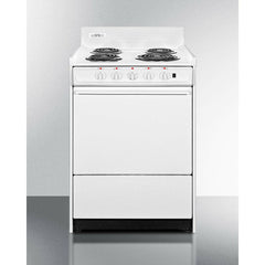 Summit 24" Wide Electric Coil Top Range with 4 Coil Elements, 2.92 cu. ft. Total Oven Capacity, Storage Drawer - WEM6171Q - The Home Selection