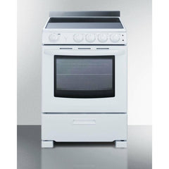 Summit 24" Wide Electric Smooth-Top Range - REX24 - The Home Selection
