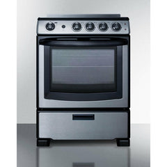 Summit 24" Wide Electric Smooth-Top Range - REX24 - The Home Selection