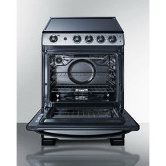 Summit 24" Wide Electric Smooth-Top Range - REX24 - The Home Selection
