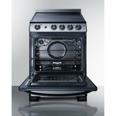 Summit 24" Wide Electric Smooth-Top Range - REX24 - The Home Selection