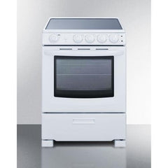 Summit 24" Wide Electric Smooth-Top Range - REX24 - The Home Selection