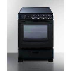Summit 24" Wide Electric Smooth-Top Range - REX24 - The Home Selection