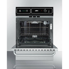 Summit 24" Wide Electric Wall Oven with Storage Drawer, 2 Oven Racks, LP Convertible - TEM7 - The Home Selection