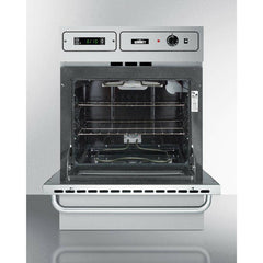 Summit 24" Wide Electric Wall Oven with Storage Drawer, 2 Oven Racks, LP Convertible - TEM7 - The Home Selection