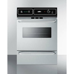 Summit 24" Wide Electric Wall Oven with Storage Drawer, 2 Oven Racks, LP Convertible - TEM7 - The Home Selection