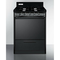 Summit 24" Wide Gas Range, Open Burners with Natural Gas, 4 Open Burners, 2.92 cu. ft. Total Oven Capacity, Broiler Drawer, ADA Compliant - TNM6107C - The Home Selection