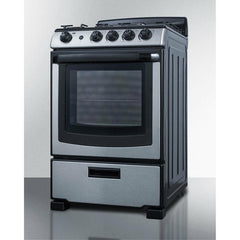 Summit 24" Wide Gas Range - PRO247SS - The Home Selection
