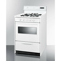 Summit 24" Wide Gas Range with Natural Gas, 4 Open Burners, 2.92 cu. ft. Total Oven Capacity, Viewing Window, Broiler Drawer - WNM6307 - The Home Selection
