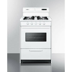 Summit 24" Wide Gas Range with Natural Gas, 4 Open Burners, 2.92 cu. ft. Total Oven Capacity, Viewing Window, Broiler Drawer - WNM6307 - The Home Selection