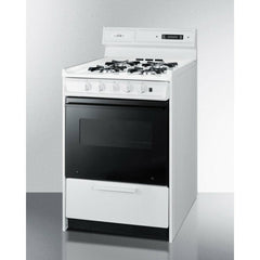 Summit 24" Wide Gas Range with Natural Gas, 4 Open Burners, 2.92 cu. ft. Total Oven Capacity, Viewing Window, Broiler Drawer - WNM6307 - The Home Selection