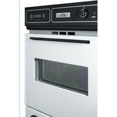 Summit 24" Wide Gas Wall Oven with Broiler Drawer, 2 Oven Racks, Timer, LP Convertible in White - WTM7212KW - The Home Selection