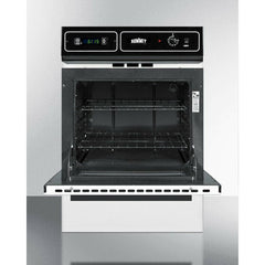 Summit 24" Wide Gas Wall Oven with Broiler Drawer, 2 Oven Racks, Timer, LP Convertible in White - WTM7212KW - The Home Selection