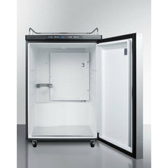 Summit 24" Wide Kegerator, Tap Beer Dispenser with 1 Half-Barrel Capacity, Digital Thermostat, Automatic Defrost - SBC635MNK - The Home Selection