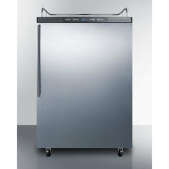 Summit 24" Wide Kegerator, Tap Beer Dispenser with 1 Half-Barrel Capacity, Digital Thermostat, Automatic Defrost - SBC635MNK - The Home Selection