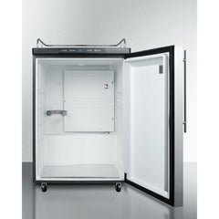 Summit 24" Wide Kegerator, Tap Beer Dispenser with 1 Half-Barrel Capacity, Digital Thermostat, Automatic Defrost - SBC635MNK - The Home Selection