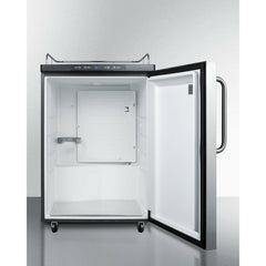 Summit 24" Wide Kegerator, Tap Beer Dispenser with 1 Half-Barrel Capacity, Digital Thermostat, Automatic Defrost - SBC635MNK - The Home Selection