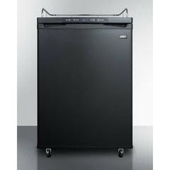 Summit 24" Wide Kegerator, Tap Beer Dispenser with 1 Half-Barrel Capacity, Digital Thermostat, Automatic Defrost - SBC635MNK - The Home Selection