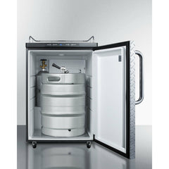 Summit 24" Wide Kegerator, Tap Beer Dispenser with 1 Half-Barrel Capacity, Digital Thermostat, Automatic Defrost - SBC635MNK - The Home Selection
