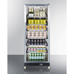 Summit 24" Wide Mini Reach-In Beverage Center with Dolly - SCR1156RI - The Home Selection