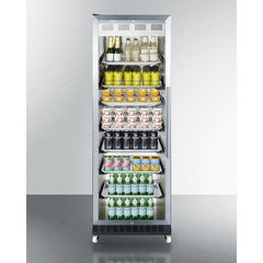 Summit 24" Wide Mini Reach-In Beverage Center with Dolly - SCR1401 - The Home Selection