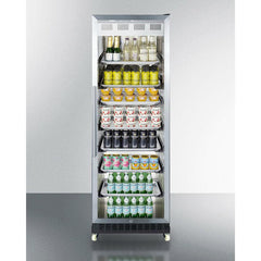 Summit 24" Wide Mini Reach-In Beverage Center with Dolly - SCR1401 - The Home Selection