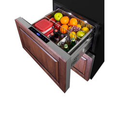 Summit 24" Wide Outdoor 2-Drawer Refrigerator-Freezer, ADA Compliant - ADRF244OS - The Home Selection