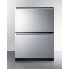 Summit 24" Wide Outdoor 2-Drawer Refrigerator-Freezer, ADA Compliant - ADRF244OS - The Home Selection