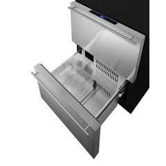 Summit 24" Wide Outdoor 2-Drawer Refrigerator-Freezer, ADA Compliant - ADRF244OS - The Home Selection