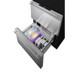 Summit 24" Wide Outdoor 2-Drawer Refrigerator-Freezer, ADA Compliant - ADRF244OS - The Home Selection