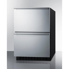 Summit 24" Wide Outdoor 2-Drawer Refrigerator-Freezer, ADA Compliant - ADRF244OS - The Home Selection