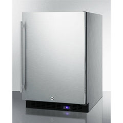 Summit 24" Wide Outdoor All-Freezer (Panel Not Included) with 3 Adjustable Chrome Shelves, Automatic Defrost, Exterior Digital Thermostat, LED Lighting - SPFF51OS - The Home Selection