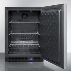 Summit 24" Wide Outdoor All-Freezer with 4.72 cu.ft. Capacity, Right Hinge, Frost Free Defrost, Digital Thermostat, Factory Installed Lock, CFC Free - SPFF51OSSS - The Home Selection