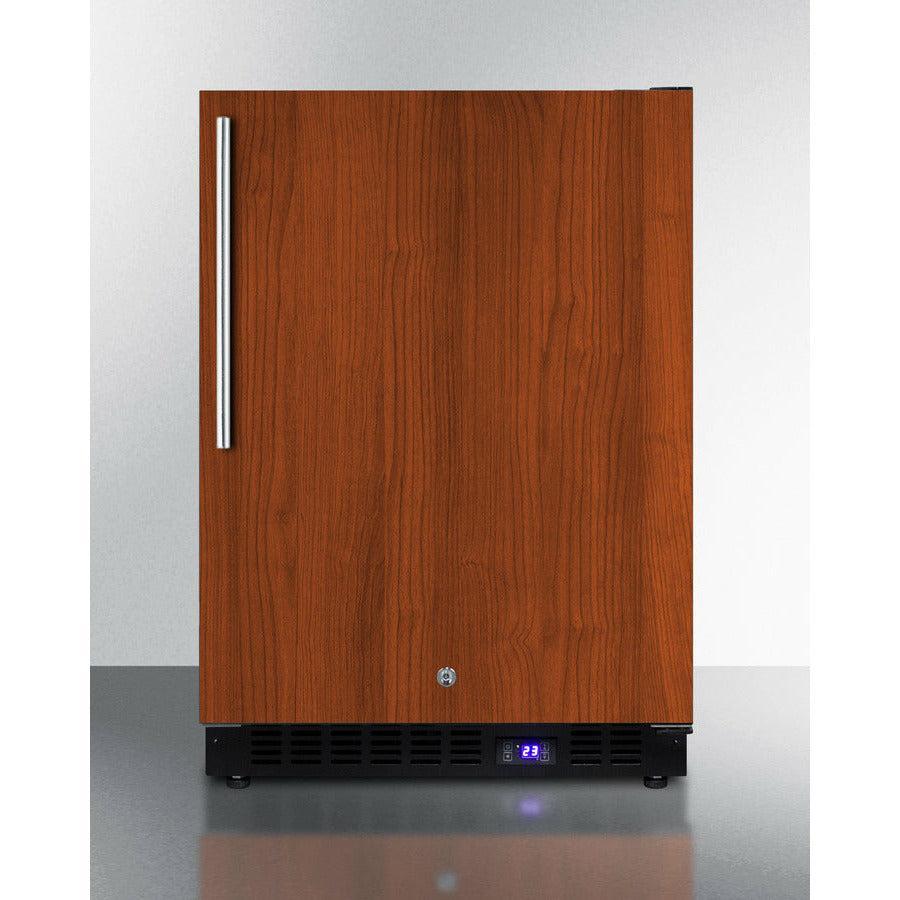 Summit 24" Wide Outdoor All-Freezer With Icemaker (Panel Not Included) with 4.72 cu.ft. Capacity, Right Hinge, Frost Free Defrost, Ice Maker, Digital Thermostat, Factory Installed Lock - SPFF51OS - The Home Selection