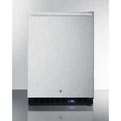 Summit 24" Wide Outdoor All-Freezer With Icemaker with 4.72 cu.ft. Capacity, Right Hinge, Frost Free Defrost, Ice Maker, Digital Thermostat, Factory Installed Lock - SPFF51OSSS - The Home Selection