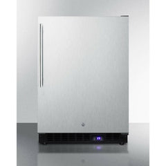 Summit 24" Wide Outdoor All-Freezer With Icemaker with 4.72 cu.ft. Capacity, Right Hinge, Frost Free Defrost, Ice Maker, Digital Thermostat, Factory Installed Lock - SPFF51OSSS - The Home Selection