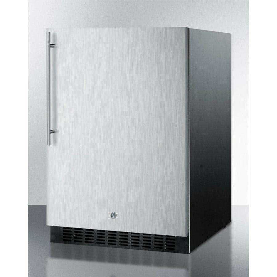Summit 24" Wide Outdoor All-Refrigerator (Panel Not Included) with 4.6 cu.ft. Capacity, 3 Glass Shelves, Right Hinge, Frost Free Defrost Energy Star Certified, Adjustable Glass Shelves, Frost-Free Operation, Digital Thermostat, CFC Free - SPR627OS - The Home Selection