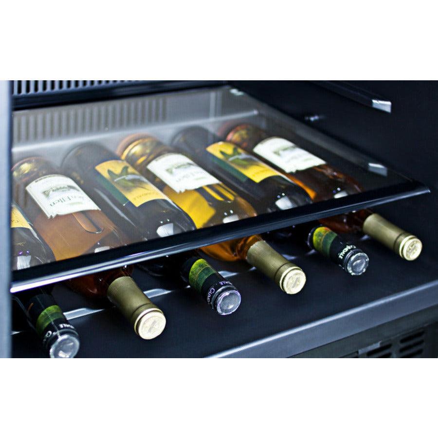 Summit 24" Wide Outdoor All-Refrigerator (Panel Not Included) with 4.6 cu.ft. Capacity, 3 Glass Shelves, Right Hinge, Frost Free Defrost Energy Star Certified, Adjustable Glass Shelves, Frost-Free Operation, Digital Thermostat, CFC Free - SPR627OS - The Home Selection